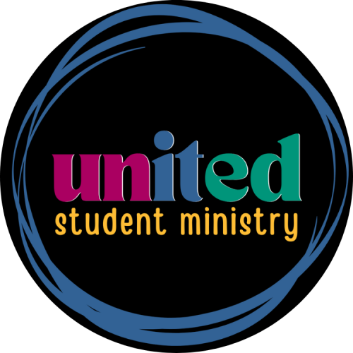 united student logo-black circle