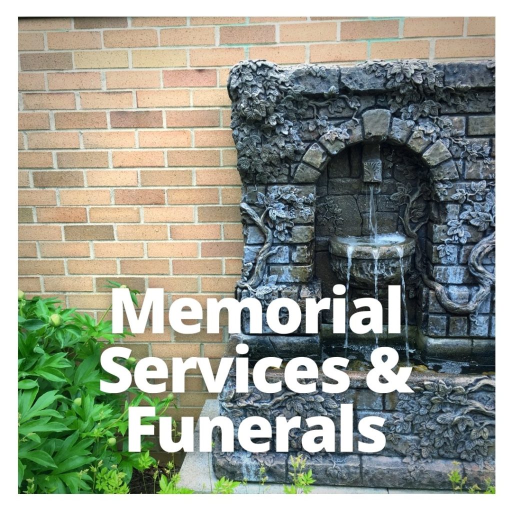 Connect with a pastor to plan a memorial or funeral.