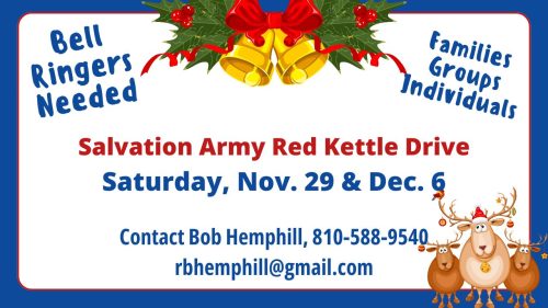 Bell Ringers Needed 2025