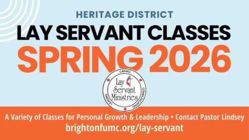 Spring 2026 lay servant Spring 2026 lay servant